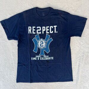 Derek Jeter Respect Farwell Captain Yankees Baseball Graphic Tee Adult Size XL